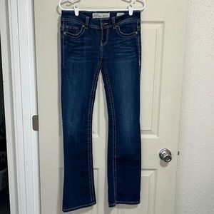 BKE culture straight leg jeans dark wash size 27x33 1/2”